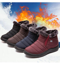 Load image into Gallery viewer, Fashion Womens Waterproof Boots Snow Boots For Winter Casual Lightweight Ankle Warm Winter Boots Fur Lined Warm Ankle Boots Slip On Waterproof Outdoor Booties Comfortable Shoes For Women