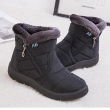 Load image into Gallery viewer, Fashion Womens Waterproof Boots Snow Boots For Winter Casual Lightweight Ankle Warm Winter Boots Fur Lined Warm Ankle Boots Slip On Waterproof Outdoor Booties Comfortable Shoes For Women