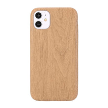 Load image into Gallery viewer, Fashion Wood Like Phone Cases for iPhone 13 12 11 Pro Max Anti Knock Back Cover for iPhone X XR XS Max 7 8 Plus Se Unique & Classy Minimalistic Cover Wireless Charging Compatible Real Wooden Case for iPhone