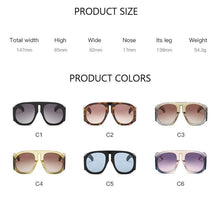 Load image into Gallery viewer, Fashionable & Luxury Round Shape Sunglasses For Men & Women & Designer Oversized & Attractive Personality Colorful Frames Unique Glasses In Retro Style Sunglasses