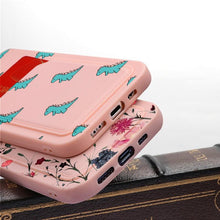 将图片加载到图库查看器,Fashionable Anti-Scratch Soft Lining Protective Case For iPhone Cases Card Holder Cute Flower Heart Phone Case For iPhone 12 13 Mini Pro Beautiful Design Soft Iphone Case