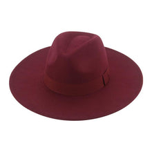 Load image into Gallery viewer, Fashionable Fedora Hats Women Wide Brim Dress Caps Women's Fedora Hats Elegant Wide Brim Fedora Hat Wedding Men Hat Warm Retro Style Belt 56-58cm