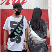 将图片加载到图库查看器,Fashionable Flash Reflective Chest Bag Iridescent Belt Bum Bag For Travel Festival Sports Unisex Waist Bags