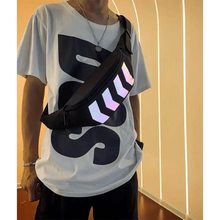 将图片加载到图库查看器,Fashionable Flash Reflective Chest Bag Iridescent Belt Bum Bag For Travel Festival Sports Unisex Waist Bags