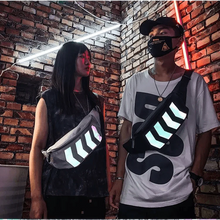 将图片加载到图库查看器,Fashionable Flash Reflective Chest Bag Iridescent Belt Bum Bag For Travel Festival Sports Unisex Waist Bags