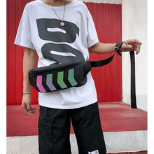 将图片加载到图库查看器,Fashionable Flash Reflective Chest Bag Iridescent Belt Bum Bag For Travel Festival Sports Unisex Waist Bags