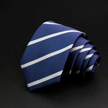 Load image into Gallery viewer, Fashionable Men Office Elegant Necktie Daily Wear Wedding Necktie Party Men Striped Formal Design Neckties Classic Plaid Necktie Stripe Ties Pattern Business Formal Tie
