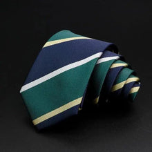 Load image into Gallery viewer, Fashionable Men Office Elegant Necktie Daily Wear Wedding Necktie Party Men Striped Formal Design Neckties Classic Plaid Necktie Stripe Ties Pattern Business Formal Tie