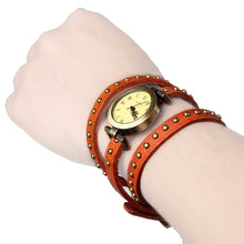 将图片加载到图库查看器,Fashionable River Leather Belt Retro Watch