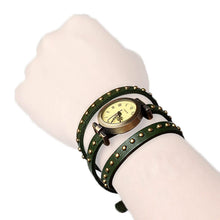 将图片加载到图库查看器,Fashionable River Leather Belt Retro Watch