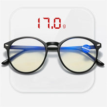 Load image into Gallery viewer, Fashionable Women And Men Round Reading Glasses Fashion Ultra Light Anti Blue Light Eyeglasses Unisex Stylish Eyeglasses Glasses Clear Lens Diopters +1+1.5+2+2.5+3+3.5+4