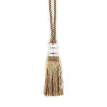 Load image into Gallery viewer, Faux Crystal Beaded Tassels Fringe Curtain Tieback Rope Window Decoration Door Hanging Ball Tassel Accessories Wonderful Curtain Holdbacks Curtains Tiebacks Home Decorative Braided Buckle Fastener Accessories Window Drapery Ball Tassels Tiebacks 50CM