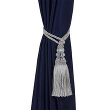 Load image into Gallery viewer, Faux Crystal Beaded Tassels Fringe Curtain Tieback Rope Window Decoration Door Hanging Ball Tassel Accessories Wonderful Curtain Holdbacks Curtains Tiebacks Home Decorative Braided Buckle Fastener Accessories Window Drapery Ball Tassels Tiebacks 50CM