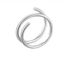 Load image into Gallery viewer, Stainless Steel Double Helix Nose Ring โ 14K Gold Plated Hot Style Piercing Jewelry for Women