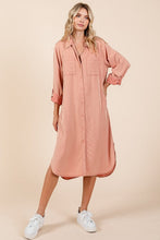 Load image into Gallery viewer, Button Down Long Sleeve Shirt Dress For Women – Casual, Timeless and Versatile Classic Shirt Dress for Year-Round Wear