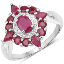 Load image into Gallery viewer, 2.89 Carat Genuine Ruby .925 Sterling Silver Ring