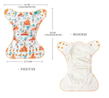 Load image into Gallery viewer, Baby Cloth Diaper Reusable Heavy Wetter Hybrid Waterproof Bamboo Washable Baby Nappy Diapers For Girls and Boys Baby