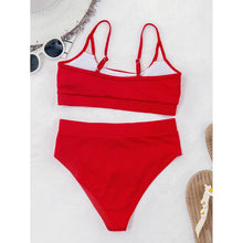 将图片加载到图库查看器,Female Push Up Swimsuit Modern Swimwear For Women Bikinis High Waist Bikini Set Solid Bikini 2 Piece Swimsuit Bathing Suits Women Bathing Suit High Waist Bikini Set Sport Wear Swimming Suit Bikini