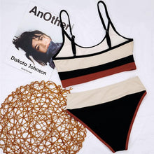 将图片加载到图库查看器,Female Push Up Swimsuit Modern Swimwear For Women Bikinis High Waist Bikini Set Solid Bikini 2 Piece Swimsuit Bathing Suits Women Bathing Suit High Waist Bikini Set Sport Wear Swimming Suit Bikini