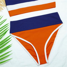 将图片加载到图库查看器,Female Push Up Swimsuit Modern Swimwear For Women Bikinis High Waist Bikini Set Solid Bikini 2 Piece Swimsuit Bathing Suits Women Bathing Suit High Waist Bikini Set Sport Wear Swimming Suit Bikini