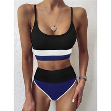 将图片加载到图库查看器,Female Swimsuit High Waist Bikini Women High Waist Bikini Set Two Piece Swimsuits Bikini Top With Bottoms Bathing Suits For Teens Girls Women Swimwear Two-pieces Bikini Set Sport Bathing Suit Swim Lady