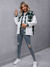 Load image into Gallery viewer, Timeless Modern Plaid Collared Neck Button Down Jacket Casual Simple Jacket For Women Classic Jacket