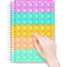 Load image into Gallery viewer, Fidget Spiral Notebook Push Pop Bubble Fidget Sensory Toy