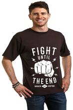 Load image into Gallery viewer, Fight Until Men's Bamboo Viscose/Organic Cotton Short Sleeve Graphic T-Shirt