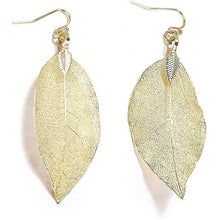 将图片加载到图库查看器,Filigree Long Leaf Dangle Earrings