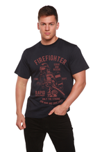 Load image into Gallery viewer, Firefighter Dept Men's Bamboo Viscose/Organic Cotton Short Sleeve Graphic T-Shirt
