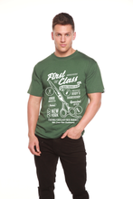 将图片加载到图库查看器,First Class Barber Men's Bamboo Viscose/Organic Cotton Short Sleeve Graphic T-Shirt