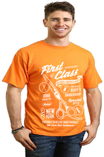 将图片加载到图库查看器,First Class Barber Men's Bamboo Viscose/Organic Cotton Short Sleeve Graphic T-Shirt