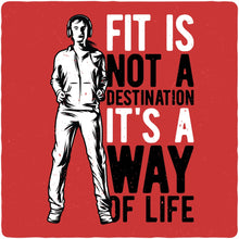 Load image into Gallery viewer, Fit is not a destination Men's Bamboo Viscose/Organic Cotton Short Sleeve Graphic T-Shirt