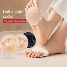 Load image into Gallery viewer, Five-Toe Forefoot Pads For Women High Heels, Shock Absorption Half Insoles, Toe Pad Inserts