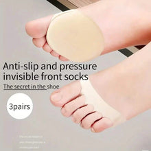 Load image into Gallery viewer, Five-Toe Forefoot Pads For Women High Heels, Shock Absorption Half Insoles, Toe Pad Inserts