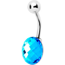 将图片加载到图库查看器,Blue Gem Big Bubble Belly Ring