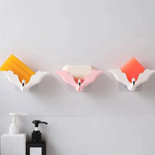 将图片加载到图库查看器,Flamingo Soap Dish Keep Soap Dry Clean Shower Soap Saver Tray Plastic Adhesive Drain Sponge Holder Bathroom Tool Soap Dish with Drains Soap Holder with Hooks Easy Dry SoapTray Easy Cleaning Soap Saver Extend Soap Life Powerful Adhesive No Drilling