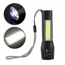 Load image into Gallery viewer, Flashlights Rechargeable USB Portable Super Bright Waterproof Zoomable Portable LED Focus Flashlight Mini Torch Tactical Flash Light Torch Light Camping Hiking