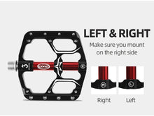 Load image into Gallery viewer, Flat Bike Pedals Road 3 Sealed Bearings Bicycle Pedals Mountain Bike Pedals Wide Platform Accessories Mountain Bike Pedals Aluminum Bicycle Flat Platform Pedals Lightweight Non-Slip Sealed Bearing For Road Mountain
