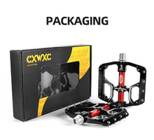 Load image into Gallery viewer, Flat Bike Pedals Road 3 Sealed Bearings Bicycle Pedals Mountain Bike Pedals Wide Platform Accessories Mountain Bike Pedals Aluminum Bicycle Flat Platform Pedals Lightweight Non-Slip Sealed Bearing For Road Mountain