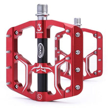 Load image into Gallery viewer, Flat Bike Pedals Road 3 Sealed Bearings Bicycle Pedals Mountain Bike Pedals Wide Platform Accessories Mountain Bike Pedals Aluminum Bicycle Flat Platform Pedals Lightweight Non-Slip Sealed Bearing For Road Mountain
