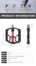 将图片加载到图库查看器,Flat Bike Pedals Road 3 Sealed Bearings Bicycle Pedals Mountain Bike Pedals Wide Platform Accessories Mountain Bike Pedals Pedals Bicycle Flat Pedals Aluminum Sealed Bearing Lightweight Platform For Road Mountain