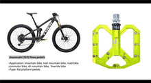 将图片加载到图库查看器,Flat Foot Ultralight Mountain Bike Pedals CNC Aluminum Alloy Sealed 3 Bearing Anti-slip Bicycle Pedals Bicycle Bike Pedals CNC Machined Platform Pedal 3 Sealed Bearings Bicycle Pedal For Adult And Youth With Non-Slip