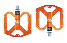 将图片加载到图库查看器,Flat Foot Ultralight Mountain Bike Pedals CNC Aluminum Alloy Sealed 3 Bearing Anti-slip Bicycle Pedals Bicycle Bike Pedals CNC Machined Platform Pedal 3 Sealed Bearings Bicycle Pedal For Adult And Youth With Non-Slip