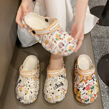 将图片加载到图库查看器,Flat Slippers For Women Summer Slipper Cute Sandals Casual Shoes Hollow Out Mesh Sandal Clogs Sandals Quick Drying Slippers Walking Lightweight Rain Beach Summer Pool Water Shoes Breathable Footwear