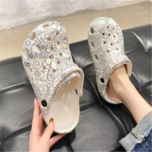将图片加载到图库查看器,Flat Slippers For Women Summer Slipper Cute Sandals Casual Shoes Hollow Out Mesh Sandal Clogs Sandals Quick Drying Slippers Walking Lightweight Rain Beach Summer Pool Water Shoes Breathable Footwear