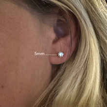 将图片加载到图库查看器,CZ Flat Back Stud Earrings - 3 Pairs