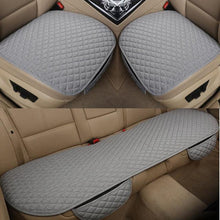 Load image into Gallery viewer, Flax Car Seat Cover Front Rear Linen Fabric Cushion Breathable Protector Mat Pad Universal Auto Interior Styling Truck Car Seat Cushion Breathable Comfort Universal for Most Vehicles Automotive Interior Seat Protector Without Binding Pad Linen Mat Car In