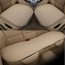Load image into Gallery viewer, Flax Car Seat Cover Front Rear Linen Fabric Cushion Breathable Protector Mat Pad Universal Auto Interior Styling Truck Car Seat Cushion Breathable Comfort Universal for Most Vehicles Automotive Interior Seat Protector Without Binding Pad Linen Mat Car In