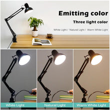 Load image into Gallery viewer, Flexible Led Desk Lamp Home Office Modern Table Lamp Metal Architect Adjustable Folding Reading Light Decorative Table Lamp Cute Study Lamps for Bedroom Décor